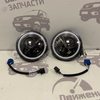 Оптика светодиодная головного света УАЗ/НИВА (6000К,3000LM,10-30V,27W) JR-07
